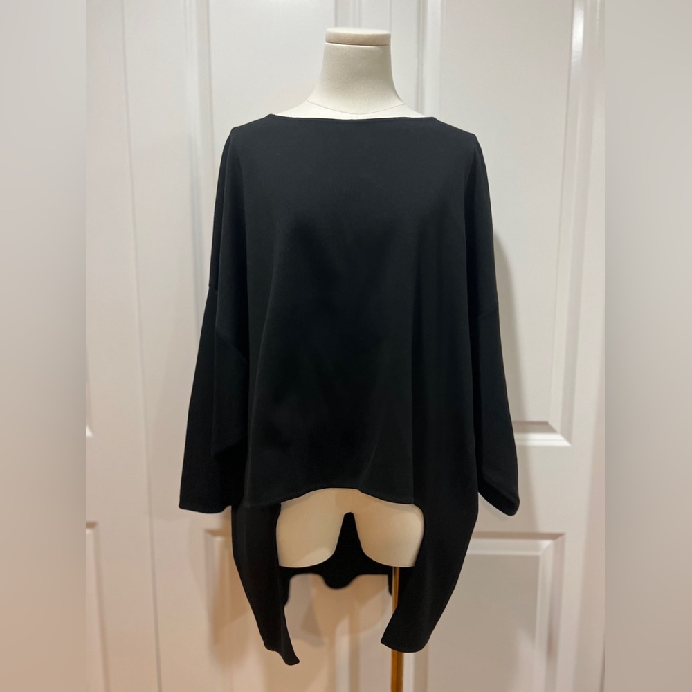 Elegant black St John top